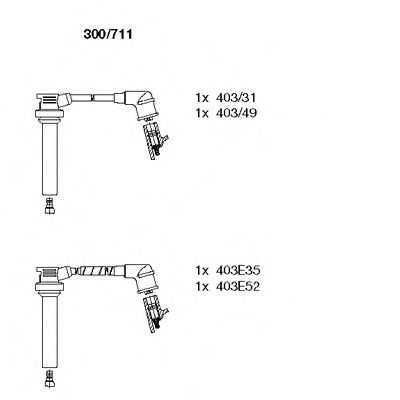 Imagine Set cablaj aprinder BREMI 300/711