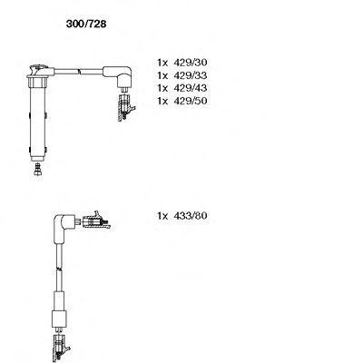 Imagine Set cablaj aprinder BREMI 300/728