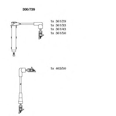 Imagine Set cablaj aprinder BREMI 300/739