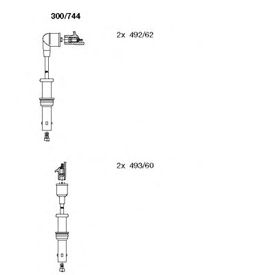 Imagine Set cablaj aprinder BREMI 300/744