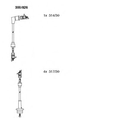 Imagine Set cablaj aprinder BREMI 300/826