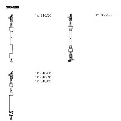 Imagine Set cablaj aprinder BREMI 300/888