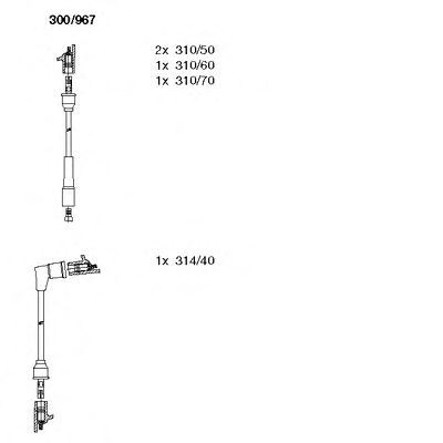 Imagine Set cablaj aprinder BREMI 300/967