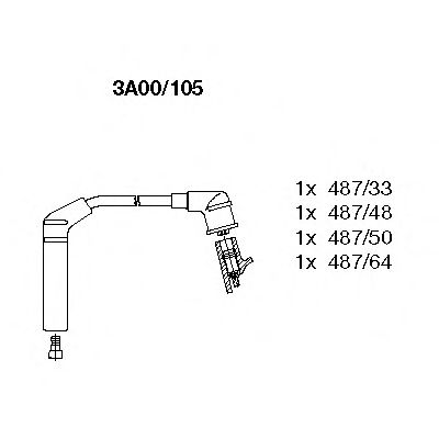 Imagine Set cablaj aprinder BREMI 3A00/105