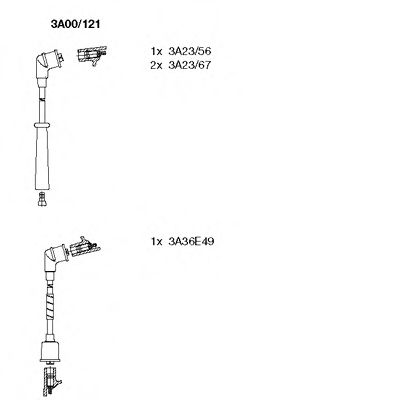 Imagine Set cablaj aprinder BREMI 3A00/121