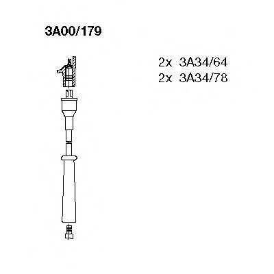 Imagine Set cablaj aprinder BREMI 3A00/179