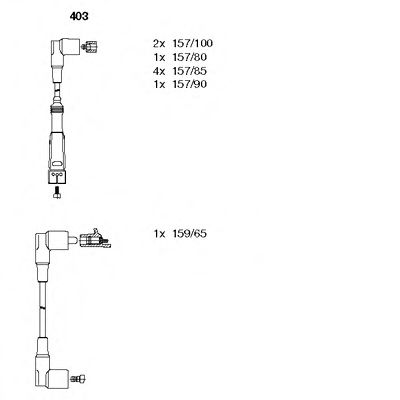 Imagine Set cablaj aprinder BREMI 403