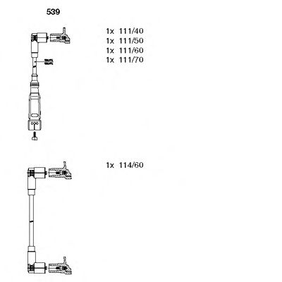 Imagine Set cablaj aprinder BREMI 539