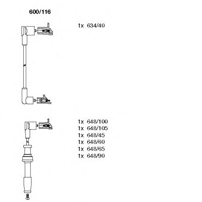 Imagine Set cablaj aprinder BREMI 600/116