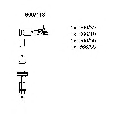 Imagine Set cablaj aprinder BREMI 600/118