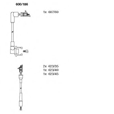 Imagine Set cablaj aprinder BREMI 600/186