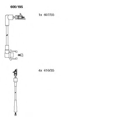 Imagine Set cablaj aprinder BREMI 600/195