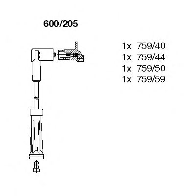 Imagine Set cablaj aprinder BREMI 600/205