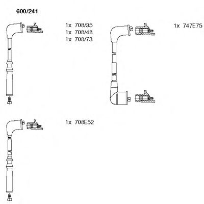 Imagine Set cablaj aprinder BREMI 600/241