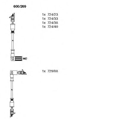 Imagine Set cablaj aprinder BREMI 600/269