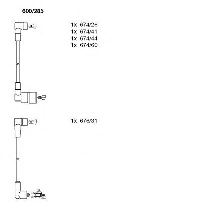 Imagine Set cablaj aprinder BREMI 600/285