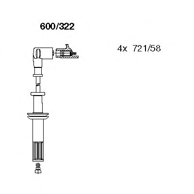 Imagine Set cablaj aprinder BREMI 600/322