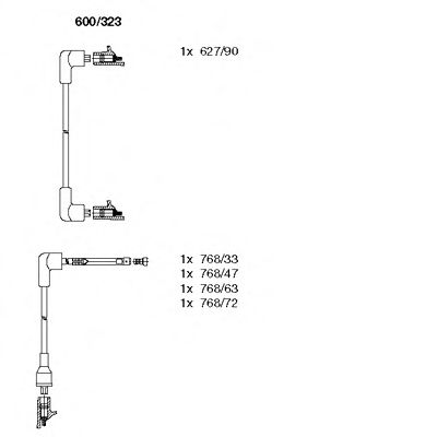 Imagine Set cablaj aprinder BREMI 600/323