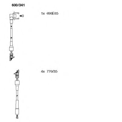 Imagine Set cablaj aprinder BREMI 600/341