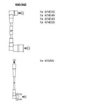 Imagine Set cablaj aprinder BREMI 600/342