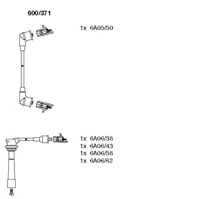 Imagine Set cablaj aprinder BREMI 600/371