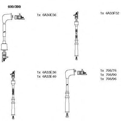 Imagine Set cablaj aprinder BREMI 600/399