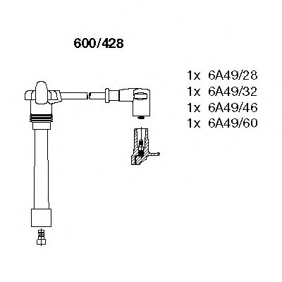 Imagine Set cablaj aprinder BREMI 600/428