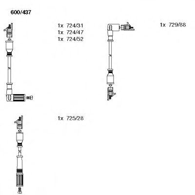 Imagine Set cablaj aprinder BREMI 600/437