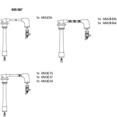 Imagine Set cablaj aprinder BREMI 600/487