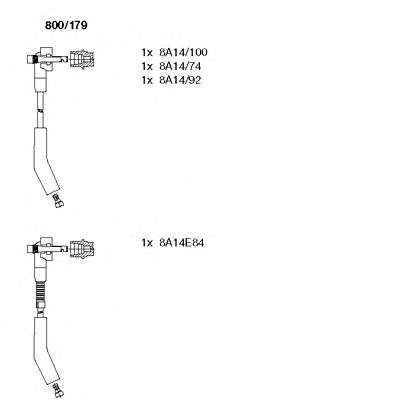 Imagine Set cablaj aprinder BREMI 800/179