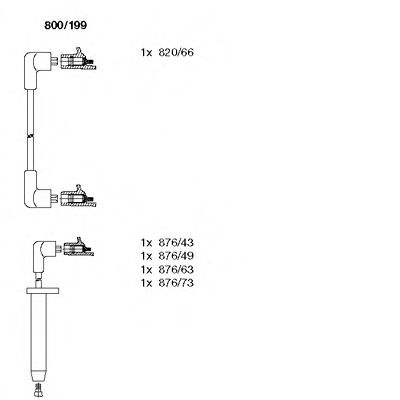 Imagine Set cablaj aprinder BREMI 800/199