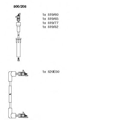 Imagine Set cablaj aprinder BREMI 800/208