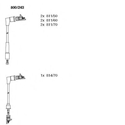 Imagine Set cablaj aprinder BREMI 800/243