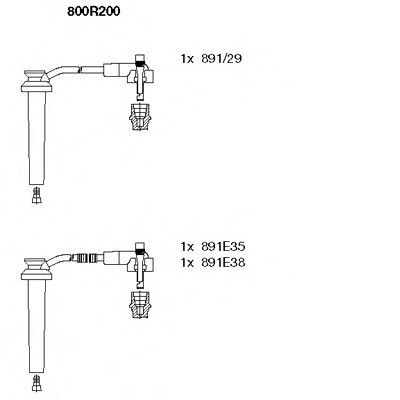 Imagine Set cablaj aprinder BREMI 800R200