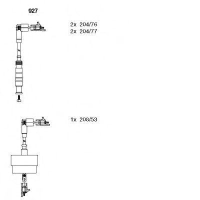 Imagine Set cablaj aprinder BREMI 927