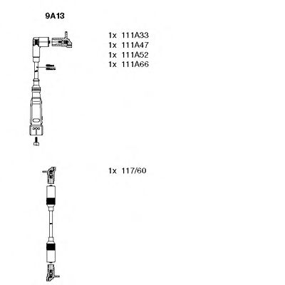 Imagine Set cablaj aprinder BREMI 9A13