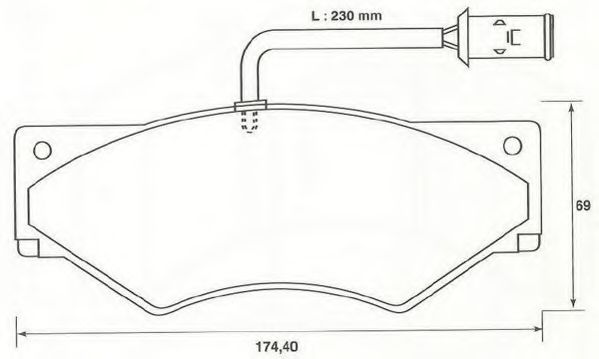 Imagine set placute frana,frana disc JURID 2900109561