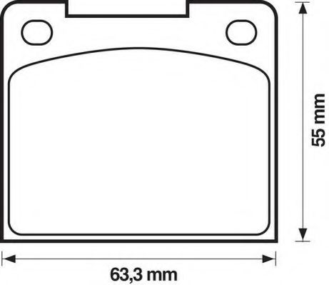 Imagine set placute frana,frana disc JURID 571204J