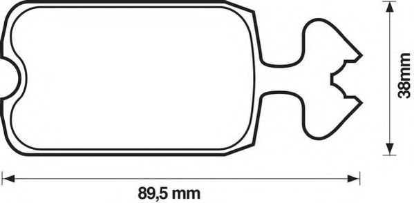 Imagine set placute frana,frana disc JURID 571210J-AS