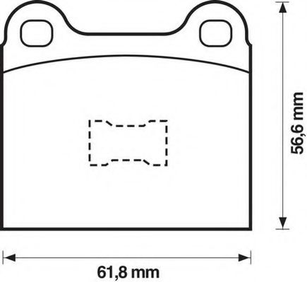 Imagine set placute frana,frana disc JURID 571221D