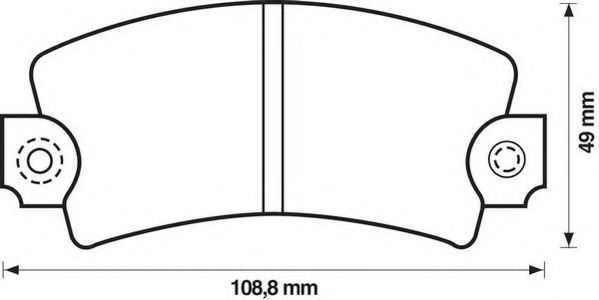 Imagine set placute frana,frana disc JURID 571224J