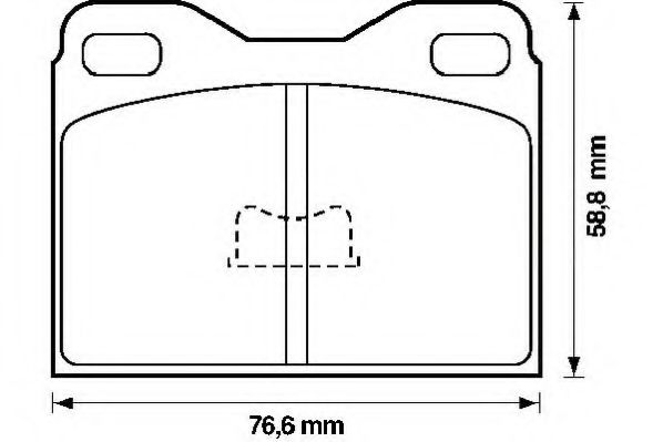 Imagine set placute frana,frana disc JURID 571227J