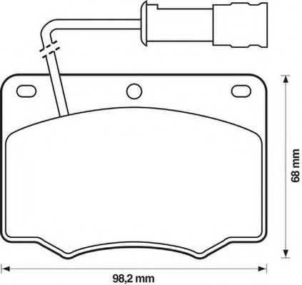 Imagine set placute frana,frana disc JURID 571284J