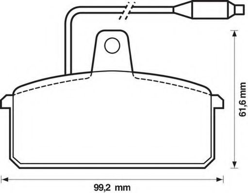 Imagine set placute frana,frana disc JURID 571318J