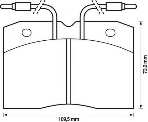 Imagine set placute frana,frana disc JURID 571325J