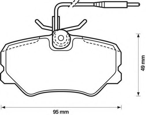 Imagine set placute frana,frana disc JURID 571359D