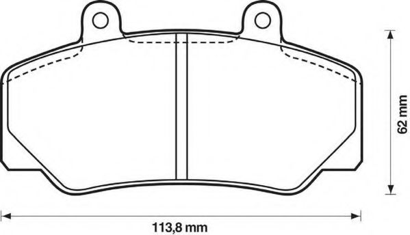 Imagine set placute frana,frana disc JURID 571370D