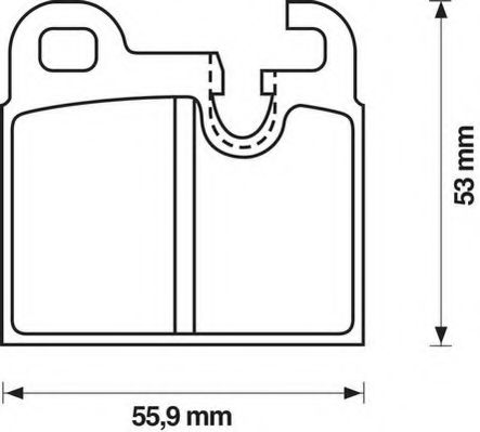 Imagine set placute frana,frana disc JURID 571374J