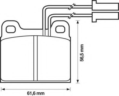 Imagine set placute frana,frana disc JURID 571384J