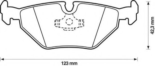 Imagine set placute frana,frana disc JURID 571387D